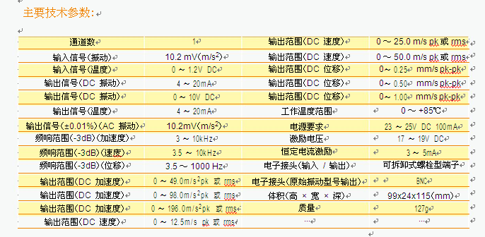 JK7930B03 振動信號變送器